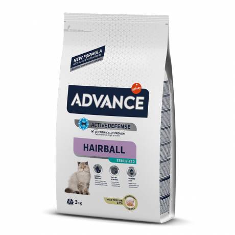 ADVANCE CAT STERILIZED HAIRBALL 10 Kg