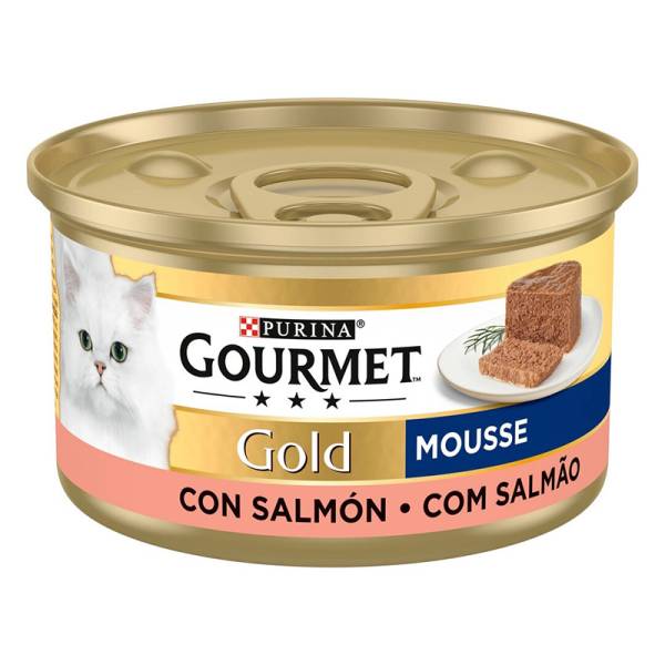 Purina Gold Gourmet Mousse Salmón | 85 gr. Purina Gold Gourmet Mousse...